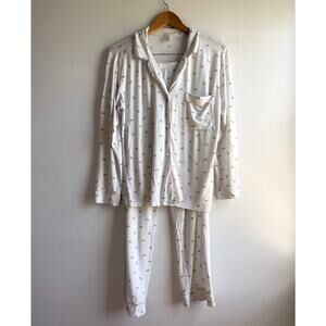 Eberjey Watermelons Long PJ Set, Size Small Pajamas